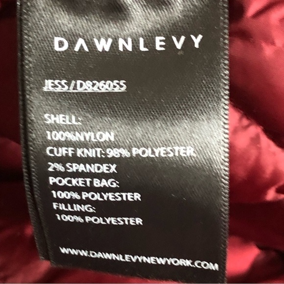 Dawn Levy Coat Jess Berry Red Packable Diamond Quilted Puffer Small - Picture 10 of 14